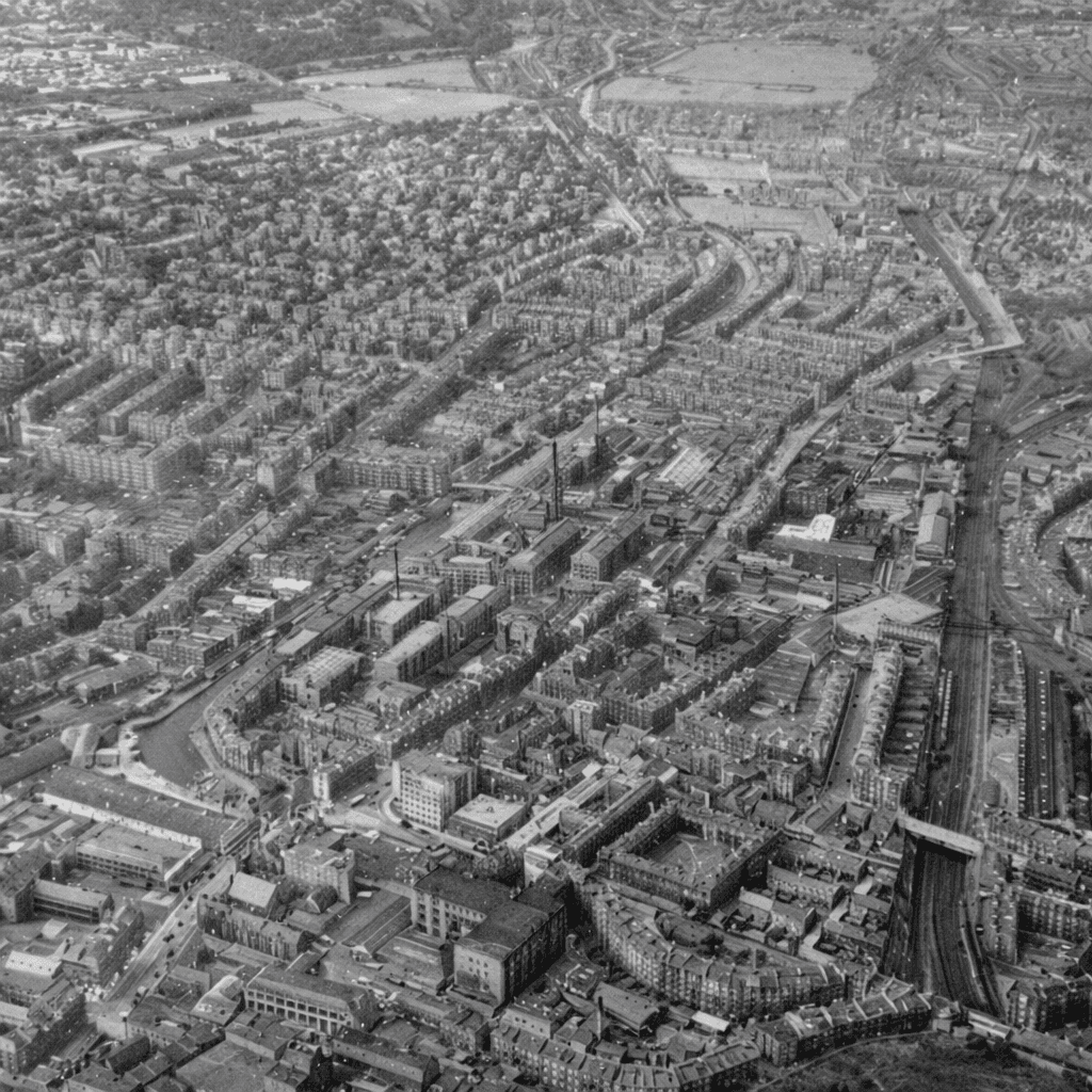 West Approach Road from above