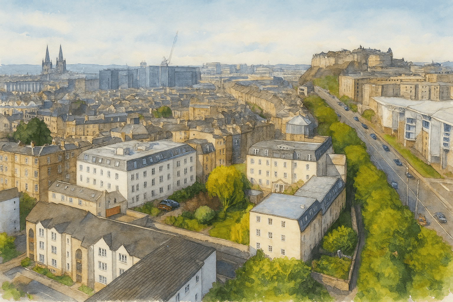 James Square from above