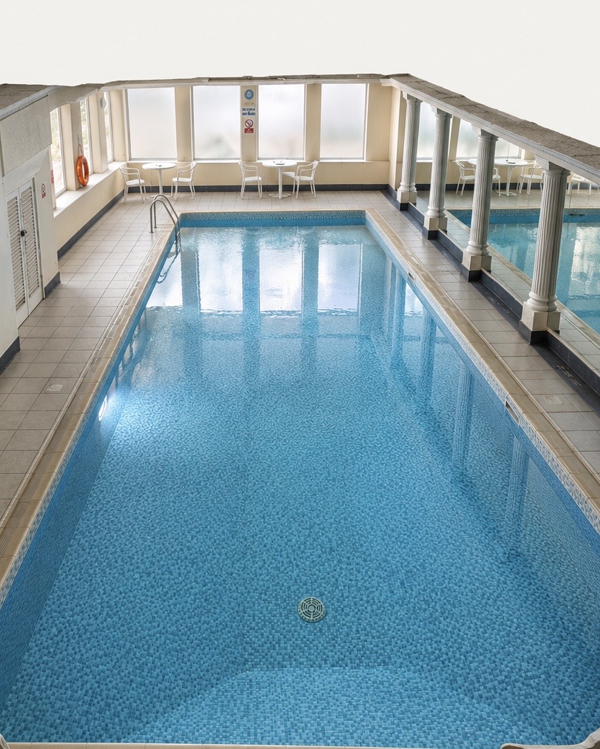 Preview photo of the James Square pool water and mirrored wall